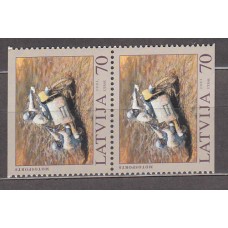 Letonia - Correo 2003 Yvert 569a pareja ** Mnh  Deportes motocros