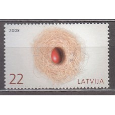 Letonia - Correo 2008 Yvert 698 ** Mnh