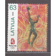 Letonia - Correo 2008 Yvert 711 ** Mnh  Olimpiadas de Pekin