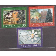 Letonia - Correo 2009 Yvert 744/6 ** Mnh  Navidad