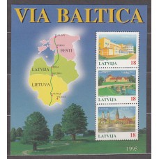 Letonia - Hojas Yvert 4 ** Mnh