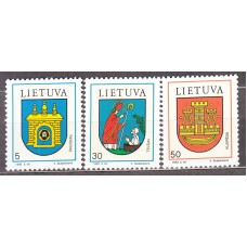 Lituania - Correo Yvert 456/8 ** Mnh  Escudos