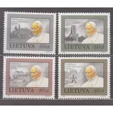Lituania - Correo Yvert 463/6 ** Mnh Juan Pablo II