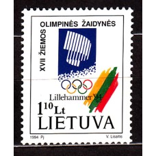 Lituania - Correo Yvert 477 ** Mnh Olimpiadas Lillehammer