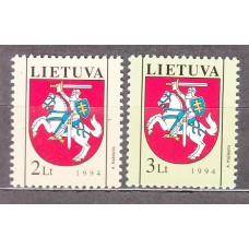 Lituania - Correo Yvert 490/1 ** Mnh  Escudos