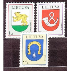 Lituania - Correo Yvert 650/2 ** Mnh  Escudos