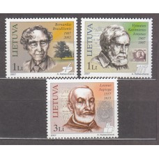 Lituania - Correo Yvert 808/10 ** Mnh  Personajes