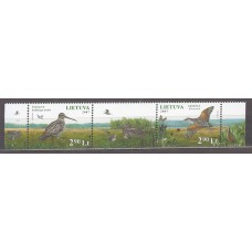 Lituania - Correo Yvert 826/7 ** Mnh  Fauna aves