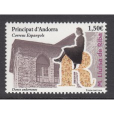 Andorra Española Correo 2019 Edifil 481 ** Mnh M. Lluïsa Riba