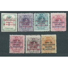 Marruecos Correo 1921 Edifil 74/80 * Mh