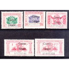 Tanger Correo 1938 Edifil 142/6 * Mh