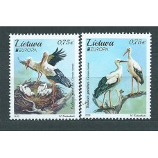 Tema Europa 2019 Lituania Yvert 1131/32 ** Mnh Aves Nacionales