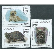 Honduras 2018 Upaep Yvert Aereo 1481/83 ** Mnh Animales domesticos