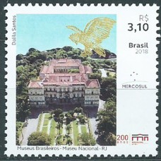 Brasil Correo 2018 Yvert 3721 ** Mnh Merosul Museo Nacional de Rio