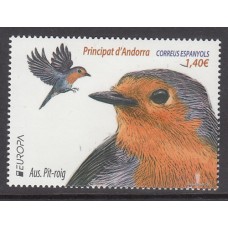 Tema Europa 2019 Andorra Española ** Mnh Fauna aves