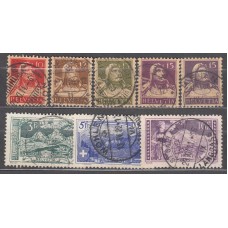 Suiza - Correo 1914 Yvert  138/44 usado