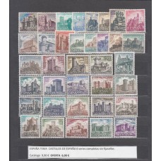 Juego completo - Castillos de España 36 valores ** Mnh