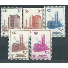 Belgica - Paquetes Postales 1950 Yvert 351/55 * Mh Sueltos Trenes