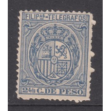 Filipinas Telegrafos 1892 Edifil 38 (*) Mng