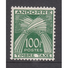 Andorra Francesa Tasa Yvert 41 ** Mnh