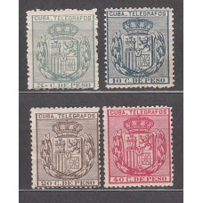 Cuba Telegrafos 1896 Edifil 81/4 * Mh