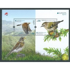 Tema Europa 2019 Azores Hojas Yvert 622+623 ** Mnh Aves