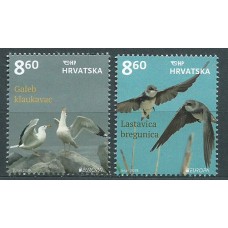 Tema Europa 2019 Croacia Yvert 1263/64 ** Mnh Aves