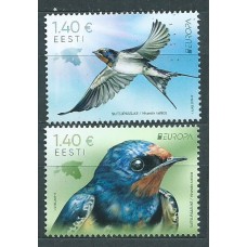 Tema Europa 2019 Estonia Yvert 876/77 ** Mnh Aves