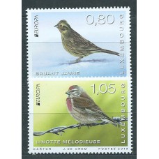 Tema Europa 2019 Luxemburgo Yvert 2144/45 ** Mnh Aves