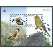 Tema Europa 2019 Madeira Hojas Yvert 398+399 ** Mnh Aves