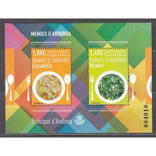 Andorra Española Correo 2019 Edifil 483 ** Mnh  Comidas de Andorra