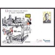 España II Centenario Sobres enteros postales 2019 Edifil 152 ** Mnh Feria Nacional del sello Humor Gráfico