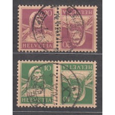 Suiza - Correo 1917 Yvert 161a/8a usado