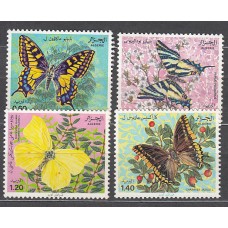 Argelia - Correo Yvert 260/1+A.148/9 ** Mnh  Fauna mariposas