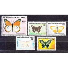 Mali - Correo Yvert 392/5+A.400 ** Mnh  Fauna mariposas