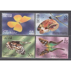 Nevis - Correo Yvert 110/3 ** Mnh  Fauna mariposas