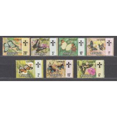 Malaysia - Sarawak Correo Yvert 220/6 ** Mnh  Fauna mariposas