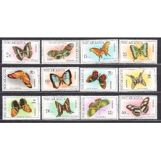 Nicaragua - Aereo Yvert 575/86 ** Mnh  Fauna mariposas