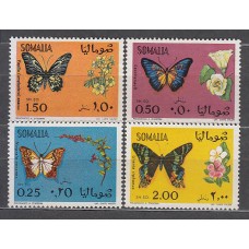 Somalia - Correo Yvert 113/5 ** Mnh Fauna mariposas