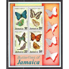 Jamaica - Hojas Yvert 12 ** Mnh Fauna mariposas