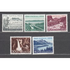 Suiza - Correo 1954 Yvert 548/52 * Mh