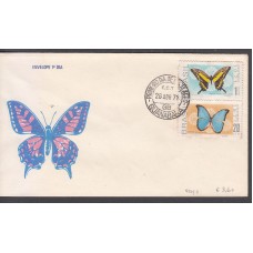 Brasil - Correo 1971 Yvert 950/1 Sobre 1º día Fauna mariposas