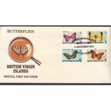 Virgenes - Correo  Yvert 350/3 Sobres 1º día Fauna mariposas