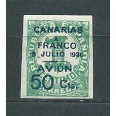 Canarias Correo 1937 Edifil 11 (*) Mng