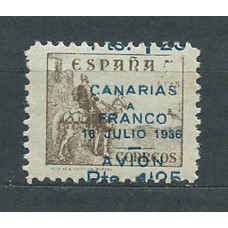 Canarias Correo 1937 Edifil 13 (*) Mng Sobrecarga a caballo