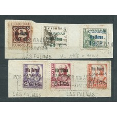 Canarias Correo 1938 Edifil 44/49 Usado