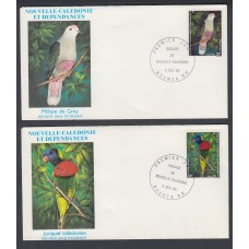 Nueva Caledonia SPD FDC Yvert 462/463 - 1982 Matasello Flora Pajaros