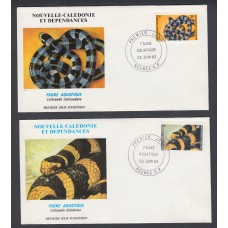 Nueva Caledonia SPD FDC Yvert 475/476 - 1983 Matasello Fauna