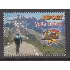 Andorra Española Correo 2019 Edifil 486 ** Mnh  Deportes ciclismo