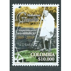 Colombia Correo 2019 Yvert 1982 ** Mnh Personaje Gandhi